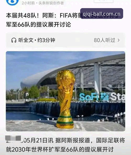 揭秘2030世界杯扩军至66队背后的真相：中国男足迎来最后的机会？